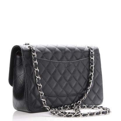 Chanel Caviar Quilted Jumbo Double Flap Black 4 of 9