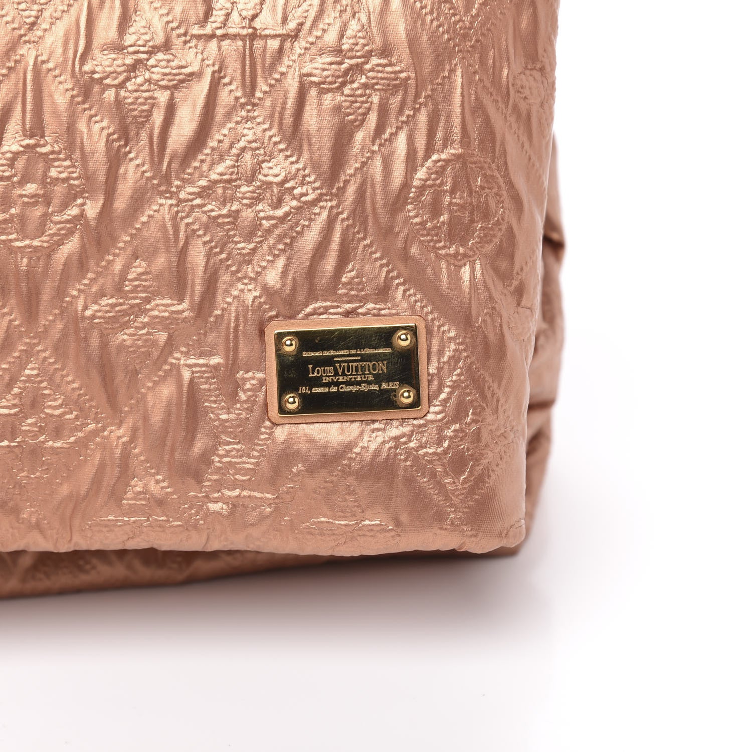Louis Vuitton Jacquard Quilted Monogram Limelight Clutch GM Rose Gold 11 of 11