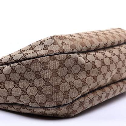 Gucci Monogram Large New Ladies Web Hobo Dark Brown 6 of 14