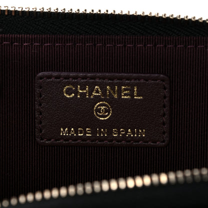 Chanel Caviar Quilted Zipped Key Holder Case Black 6 of 10