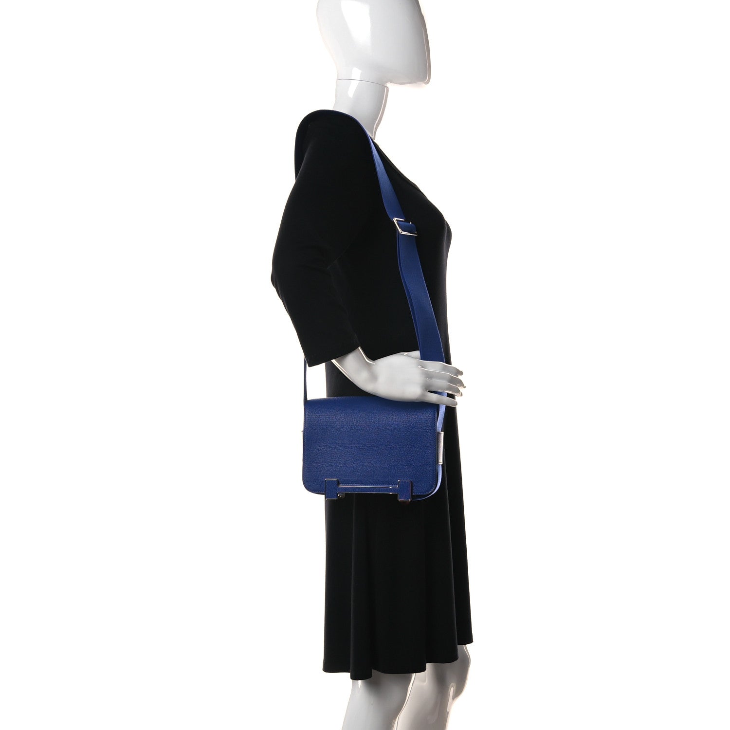 Hermes Chevre Mysore Geta Bleu Electrique 2 of 8