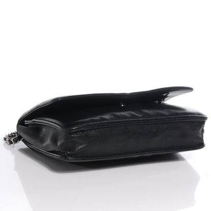 Chanel Lambskin Timeless CC Wallet On Chain WOC Black 4 of 9