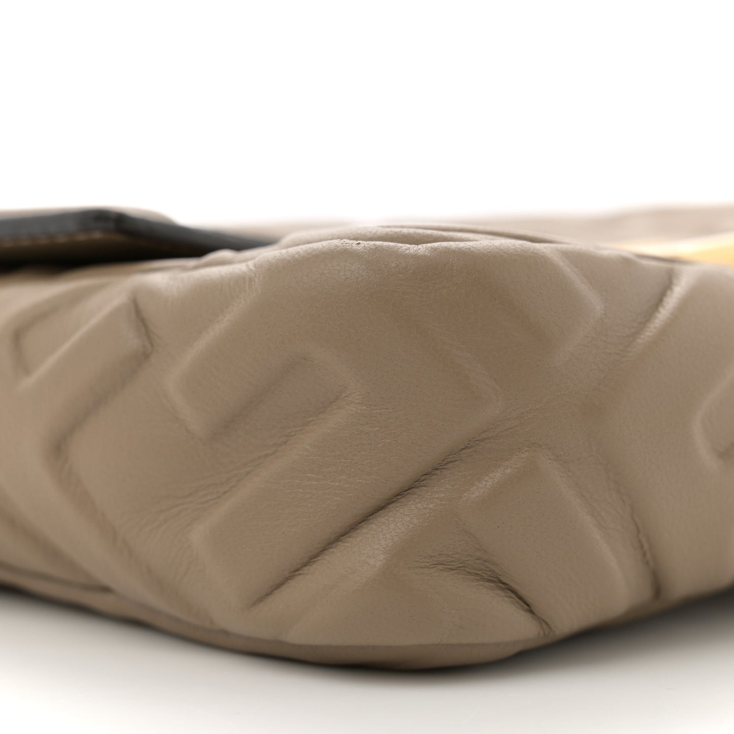 Nappa FF 1974 Embossed Mini Baguette Dove Gray