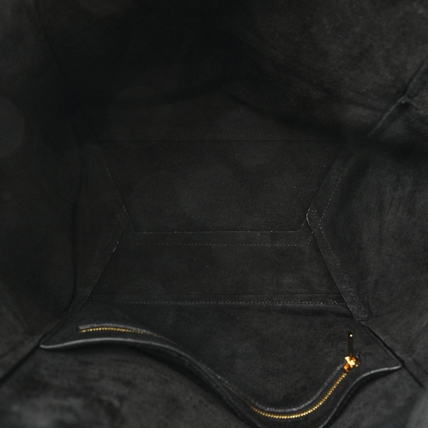 Soft Grained Calfskin Sangle Bucket Bag Black