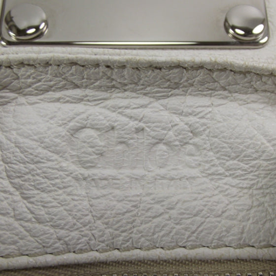 Chloe Leather Paddington Satchel Blanc 14 of 19