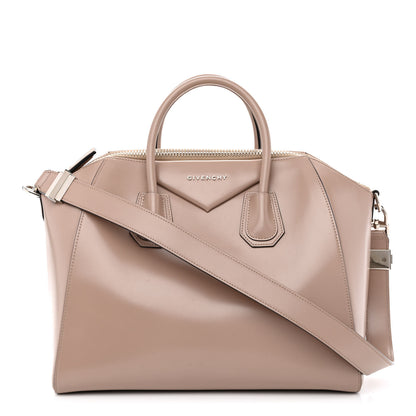 Givenchy Shiny Lord Calfskin Medium Antigona Taupe 1 of 11