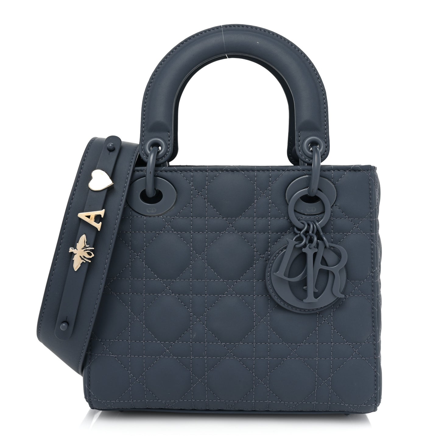 Ultra Matte Calfskin Cannage Small My ABCDior Lady Dior Dark Denim Blue