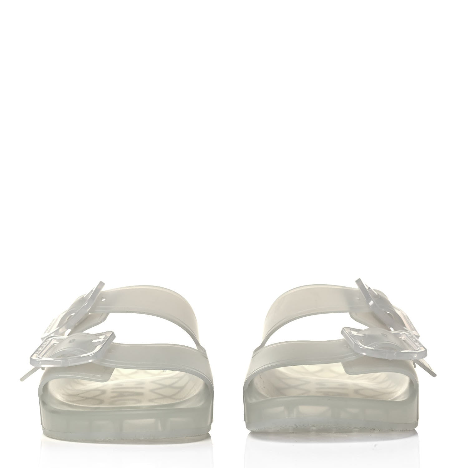 Balenciaga Technical Polyurethane Mallorca Slide Sandals 38 Transparent 2 of 7