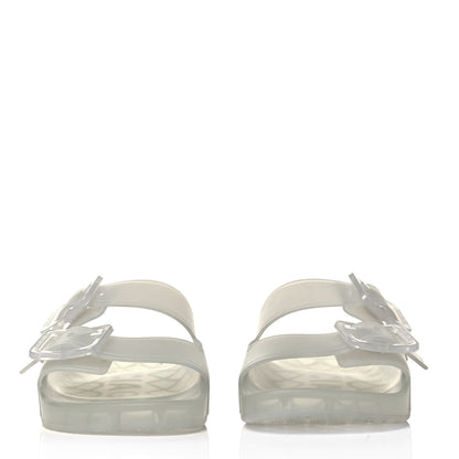 Balenciaga Technical Polyurethane Mallorca Slide Sandals 38 Transparent 2 of 7