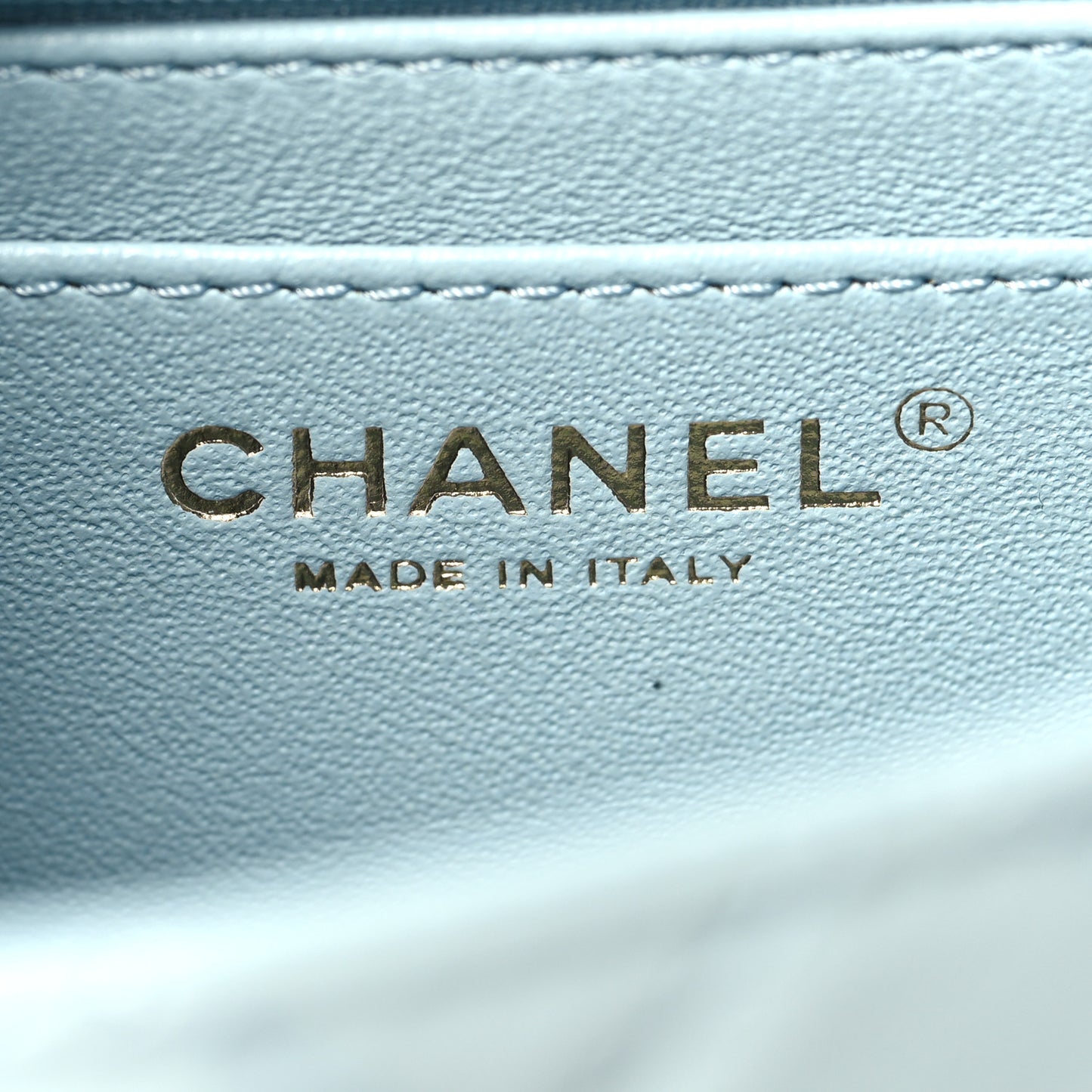 Aged Calfskin Quilted 2.55 Reissue Mini Flap Light Blue