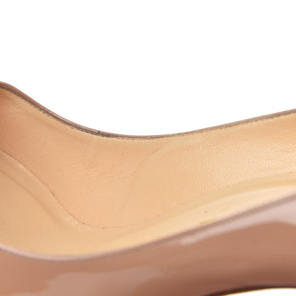 Christian Louboutin Patent Decollete 554 100 Pumps 40 Nude 12 of 17