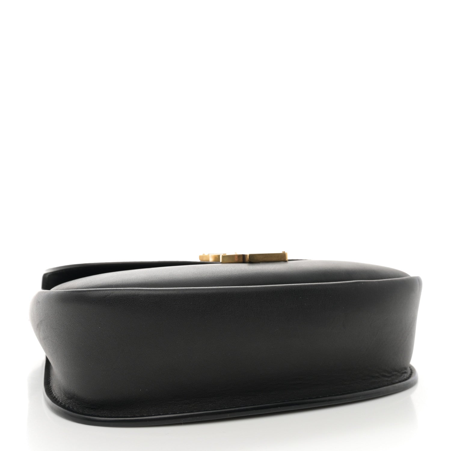 Saint Laurent Smooth Calfskin Monogram Medium Kaia Satchel Black 4 of 13