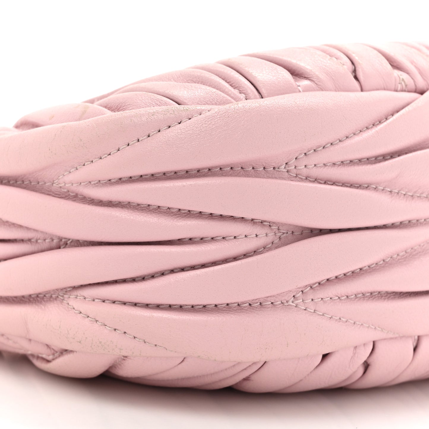 Nappa Matelasse Mini Wander Hobo Alabaster Pink