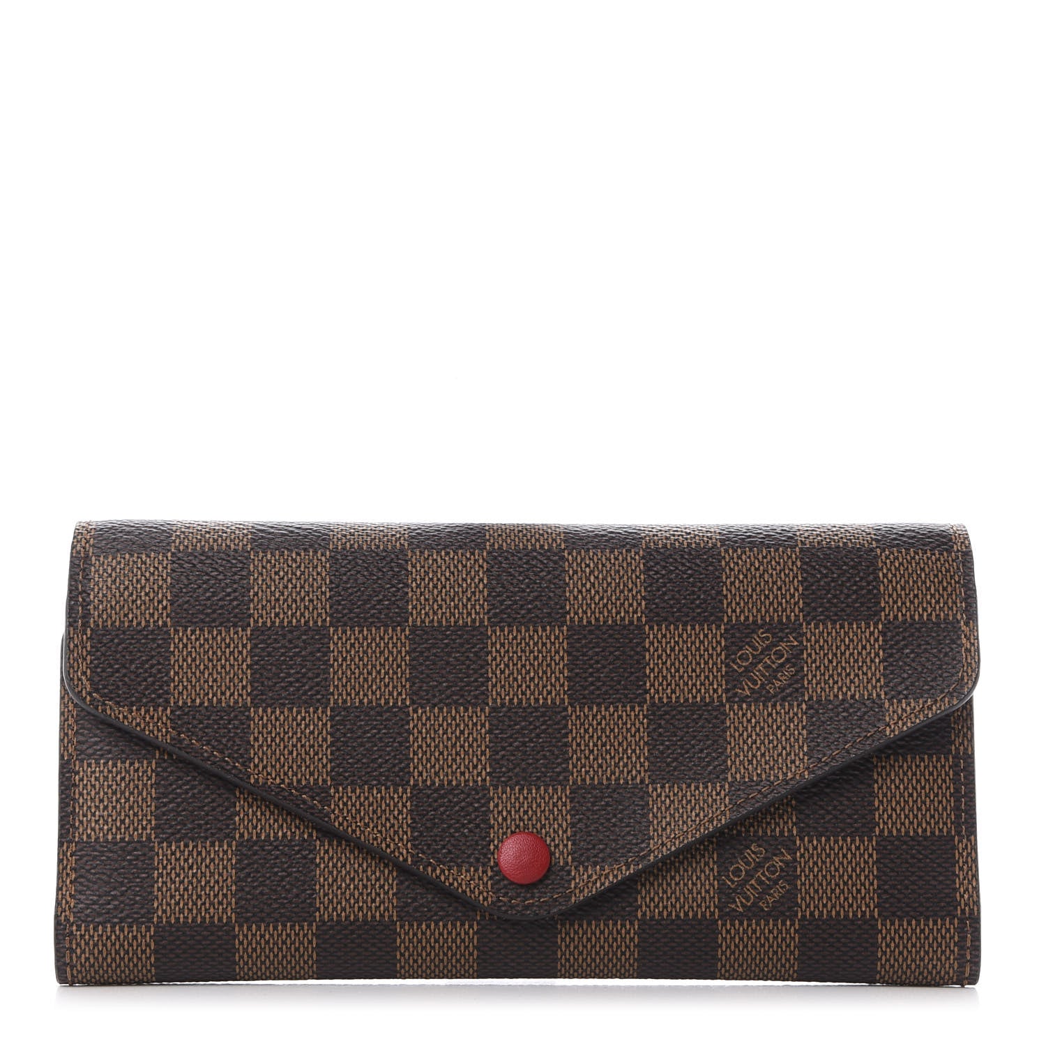 Louis Vuitton Damier Ebene Josephine Wallet Red 1 of 10
