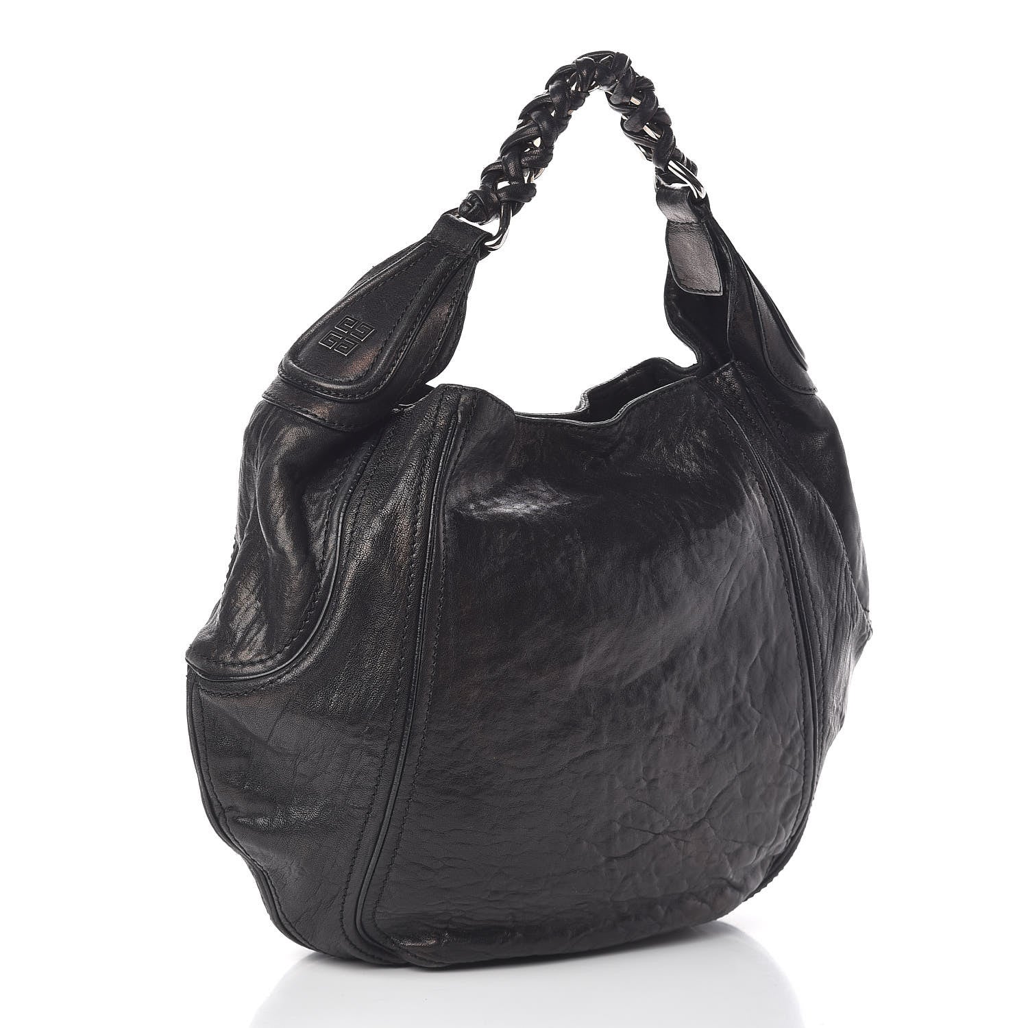 Givenchy Tumbled Sheepskin Eclipse Hobo Black 3 of 13