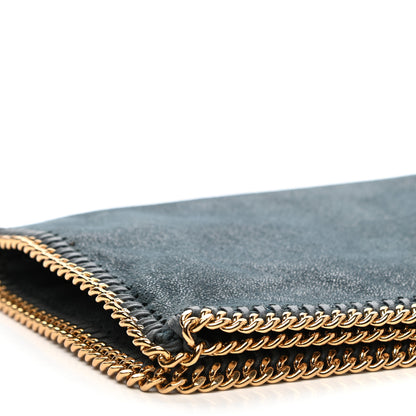 Stella McCartney Shaggy Deer Falabella Fold Over Clutch Dark Green 9 of 10
