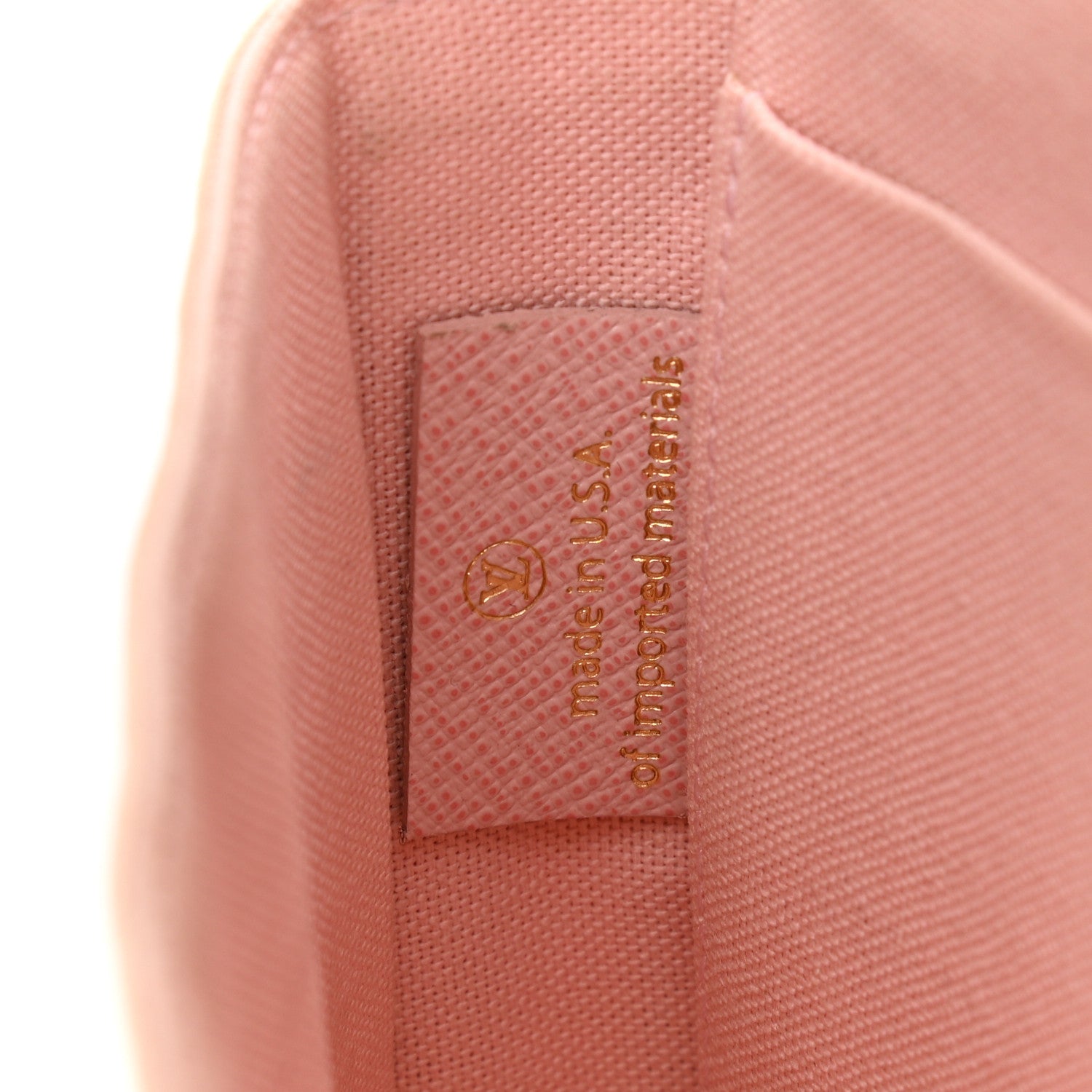 Louis Vuitton Damier Azur Pochette Felicie Chain Wallet Rose Ballerine 8 of 12