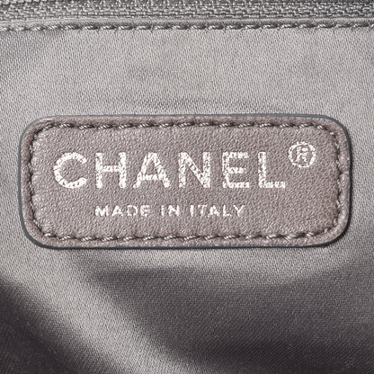Chanel Vinyl Graphic Edge Flap Black 8 of 10