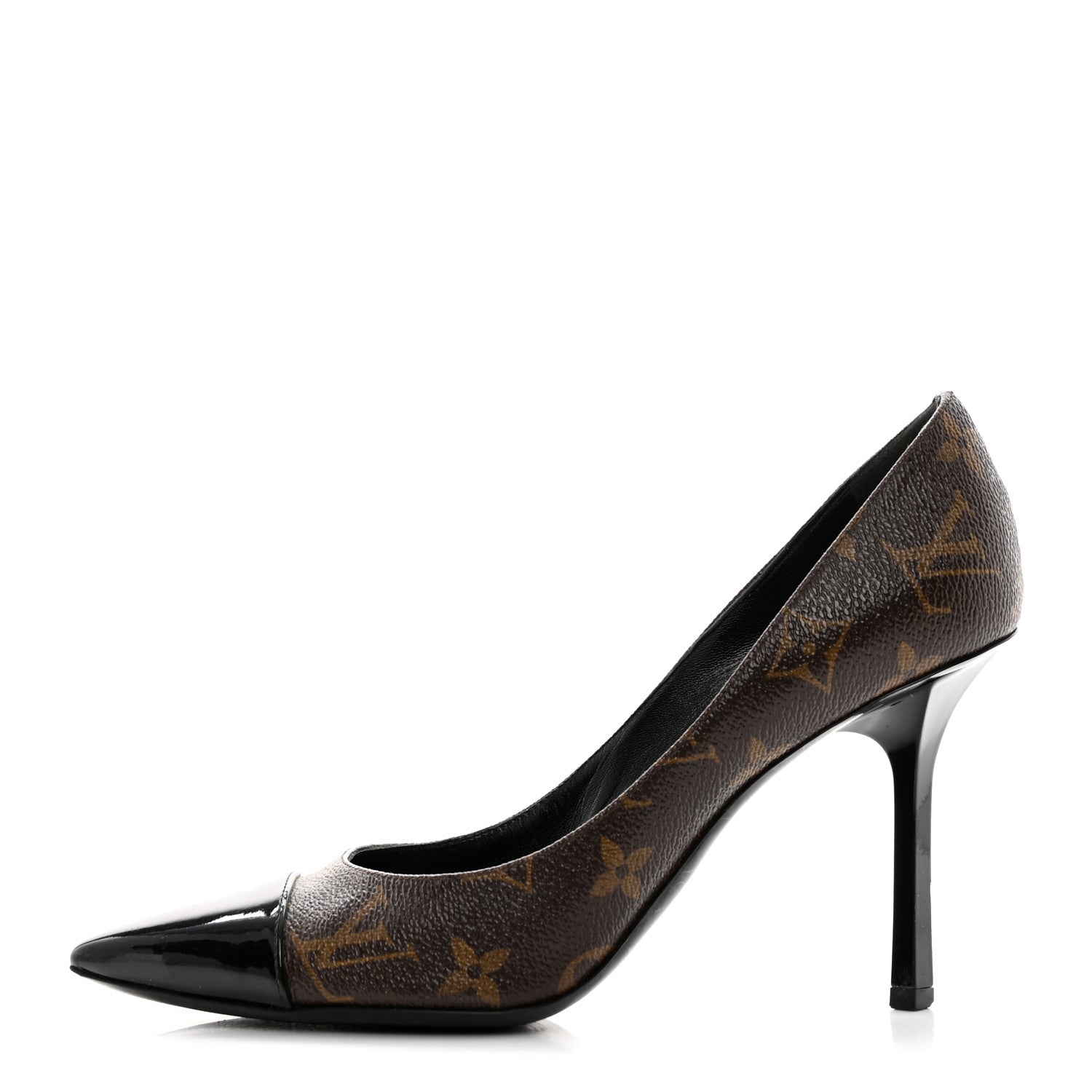Louis Vuitton Monogram Cherie Pumps 36.5 Black 1 of 10