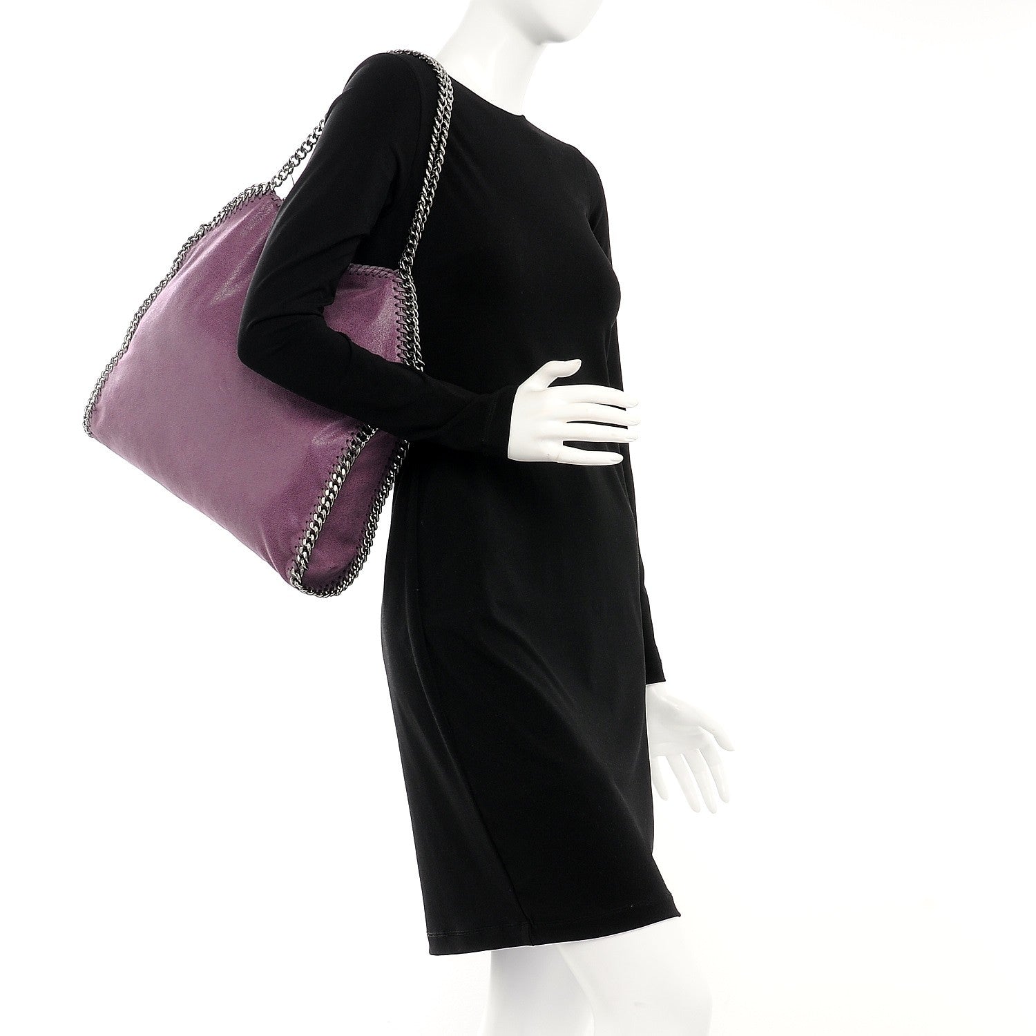 Stella McCartney Shaggy Deer Small Falabella Tote Amethyst 2 of 7