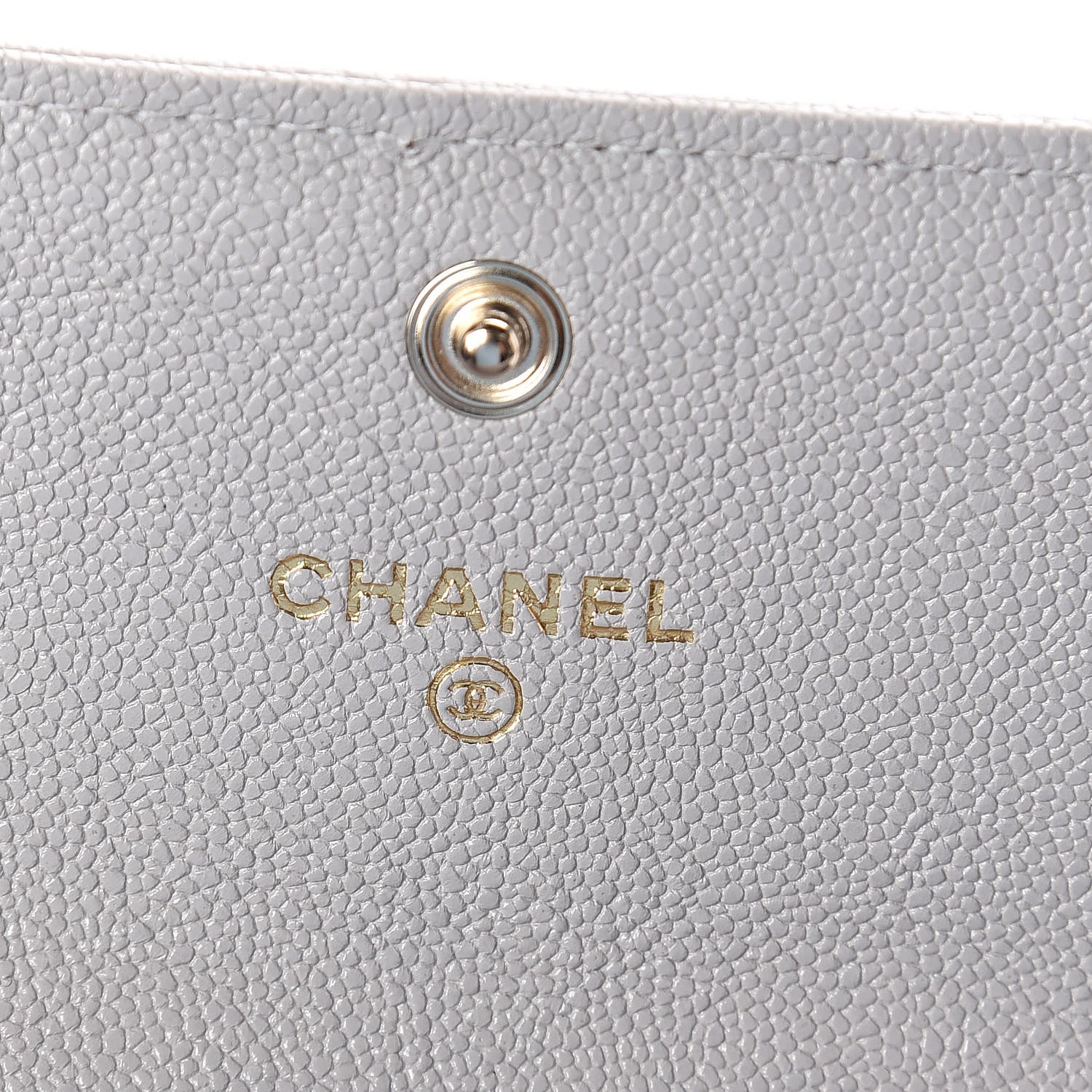 Chanel Caviar Quilted Boy Flap Card Holder Grey 6 of 8