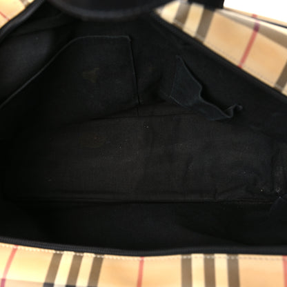Burberry Canvas House Check Top Handle Bag 5 of 12