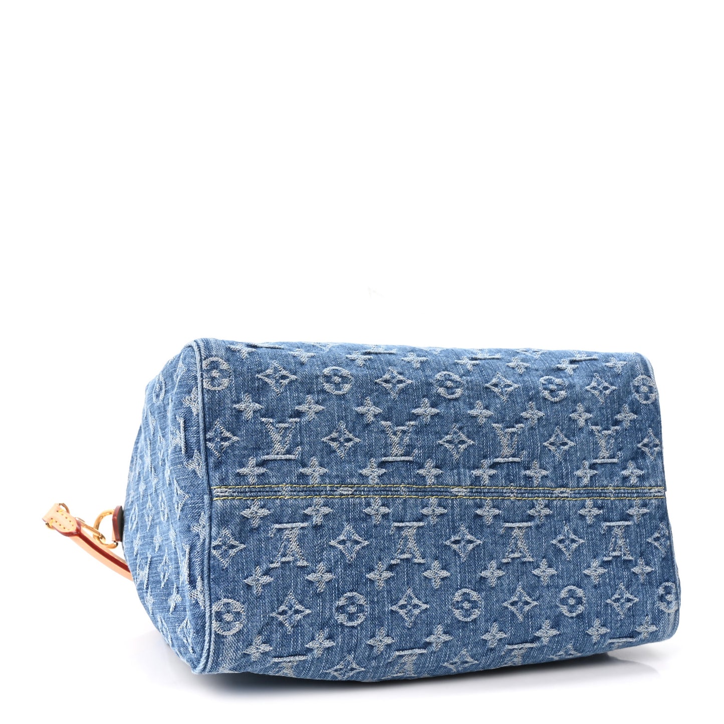 Monogram Denim Speedy Soft 30 Blue