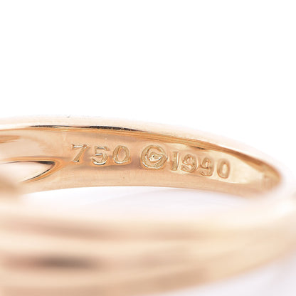 Tiffany 18K Yellow Gold Signature X Ring 50 5.5 5 of 6