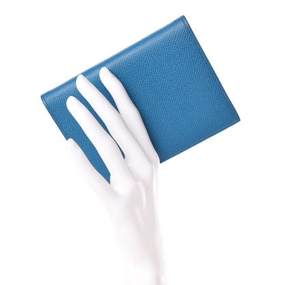 Hermes Epsom Globe Trotter Agenda Cover PM Bleu Izmir 2 of 7
