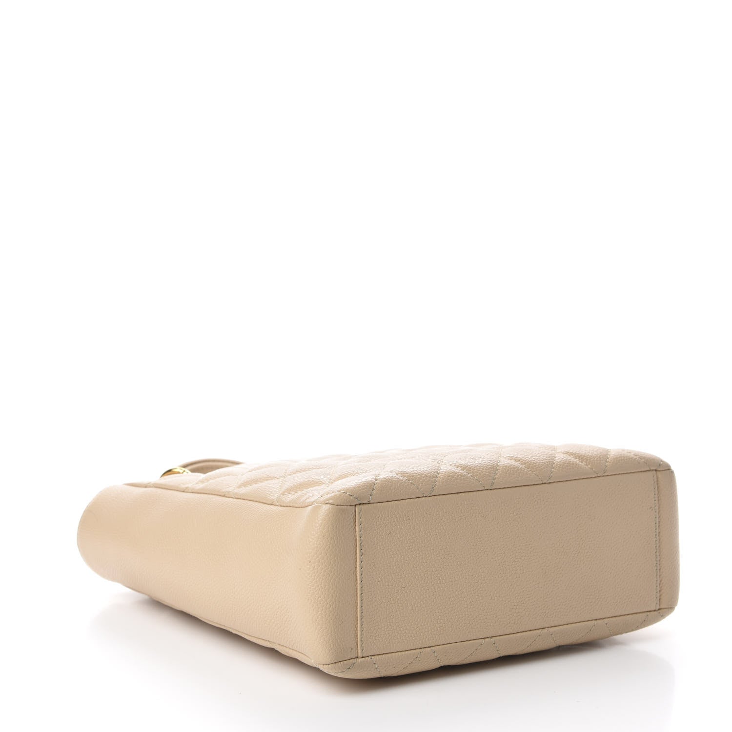 Chanel Caviar Quilted Petit Shopping Tote PST Beige 4 of 13