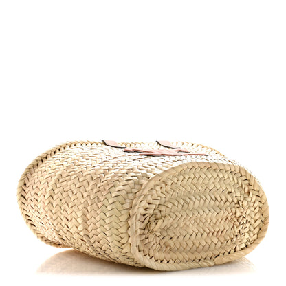 Celine Palm Leaf Calfskin Triomphe Teen Panier Tan 4 of 11