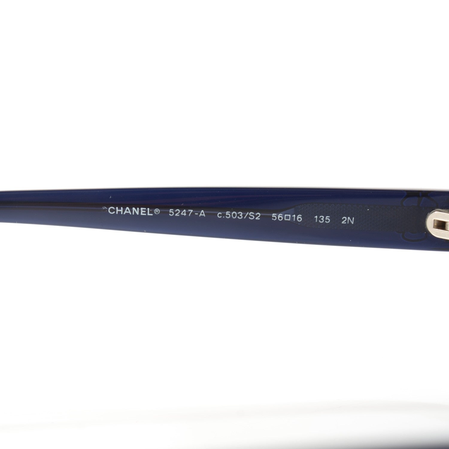 Chanel Camellia CC Sunglasses 5247-A Dark Blue 3 of 7