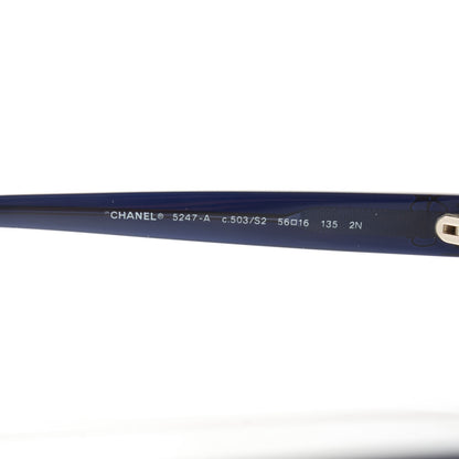 Chanel Camellia CC Sunglasses 5247-A Dark Blue 3 of 7