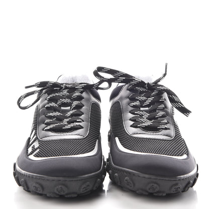 Chanel Calfskin Mesh Lycra Sneakers 38 Black 2 of 9