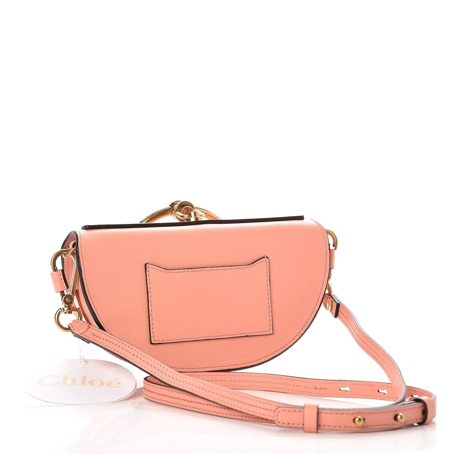 Chloe Calfskin Small Nile Bracelet Minaudiere Bag Ideal Blush 3 of 7