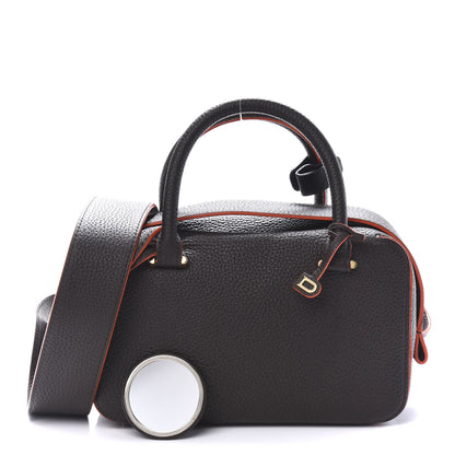 Delvaux Grained Calfskin Mini Cool Box Satchel Black 1 of 12