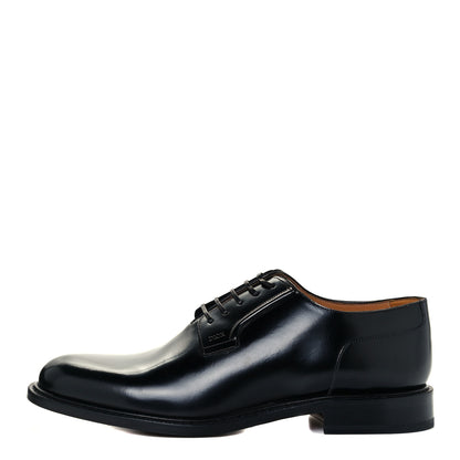 Christian Dior Polished Calfskin Mens Derby Shoe 45 Black 1 of 11