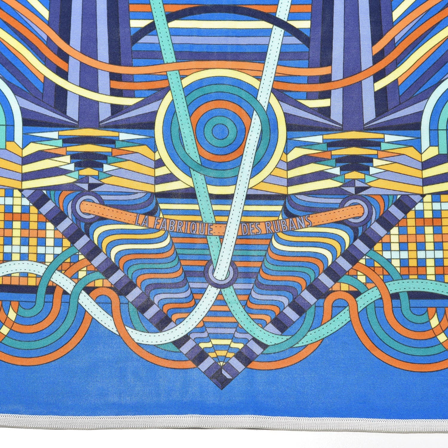 Hermes Summer Twill Silk La Fabrique des Rubans Scarf 90 5 of 6