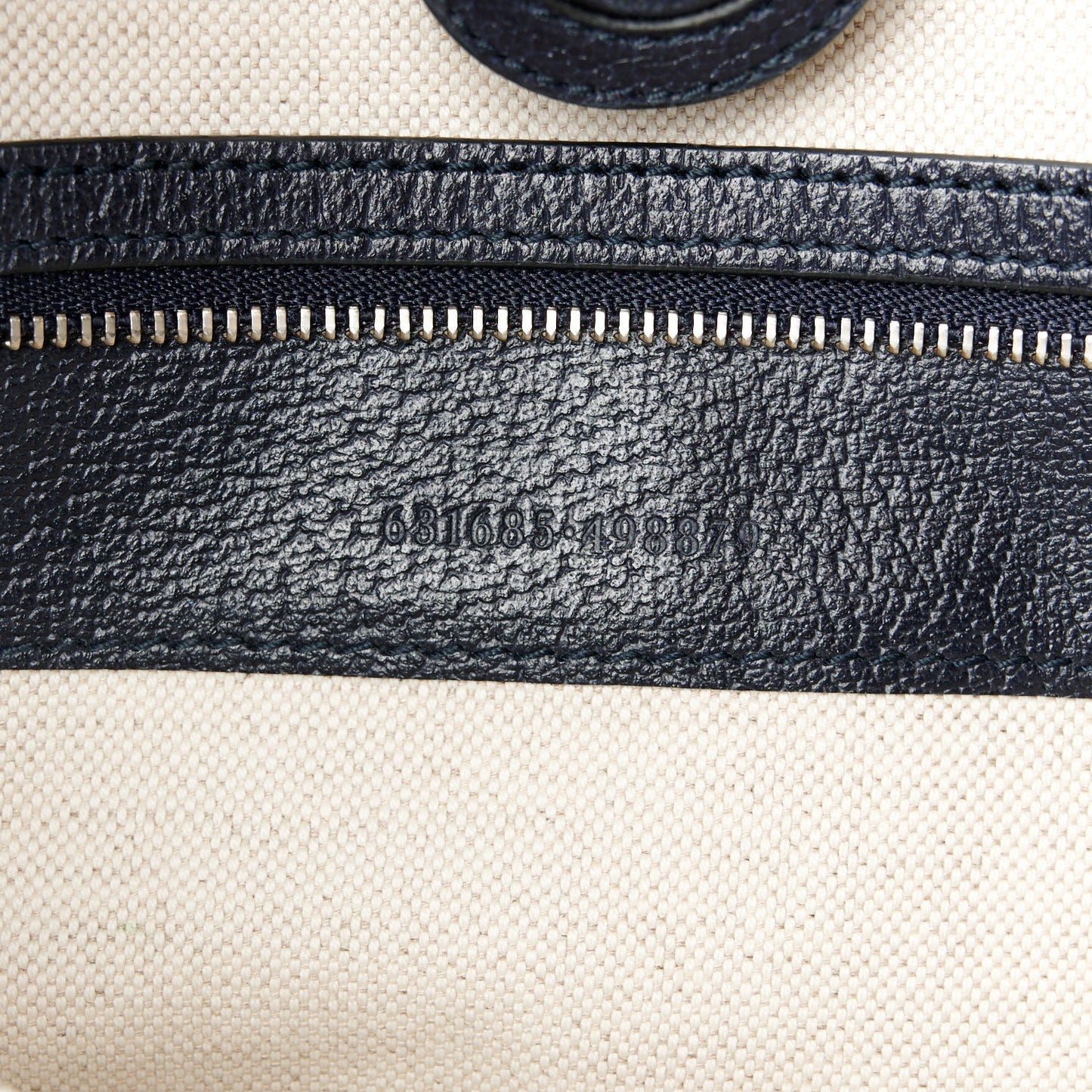 GG Supreme Monogram Textured Calfskin Web Medium Ophidia Shopping Tote Beige Blue