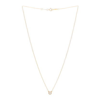 Tiffany 18K Rose Gold Diamond .17ct Elsa Peretti Diamonds by the Yard Pendant Necklace 3 of 4