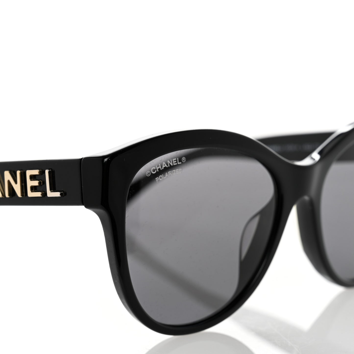 Acetate Pantos Logo Sunglasses 5458-A Black