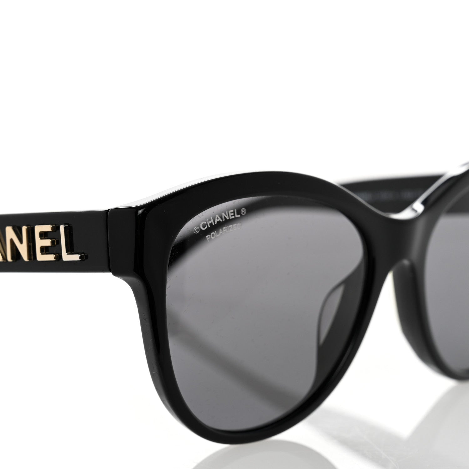 Chanel Acetate Pantos Logo Sunglasses 5458-A Black 7 of 9