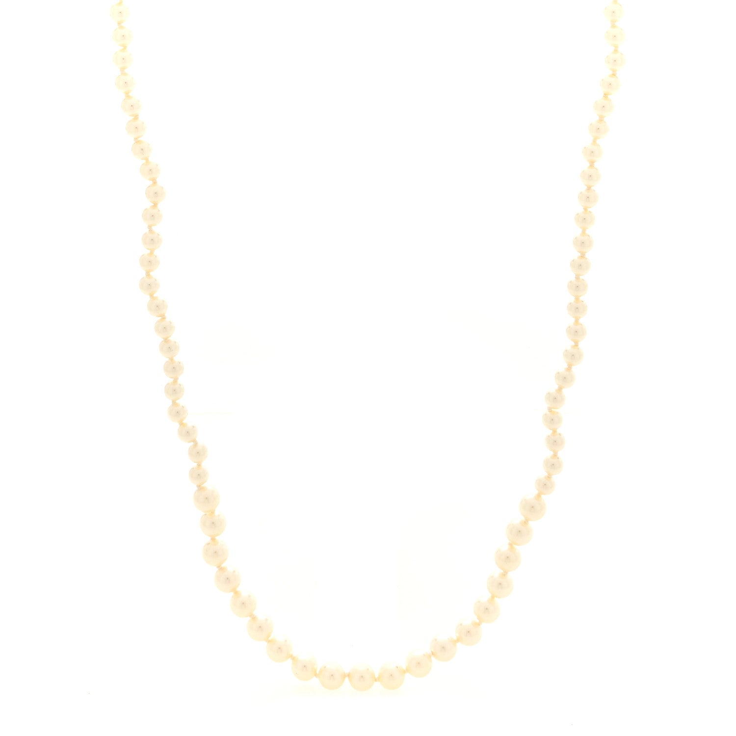 Gucci Pearl Interlocking GG Graduated Long Necklace 1 of 5