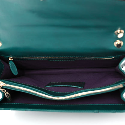 Bulgari Calfskin Serpenti Forever Crossbody Emerald Green 5 of 17