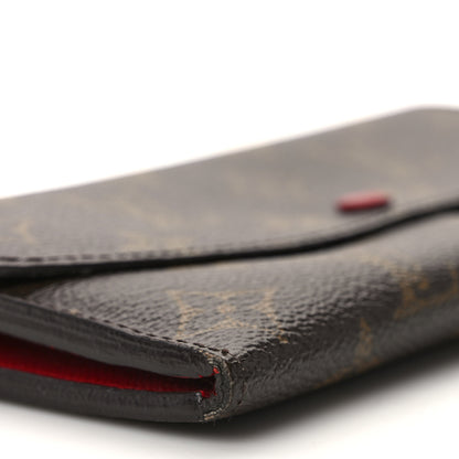 Louis Vuitton Monogram Emilie Wallet Rouge 7 of 11