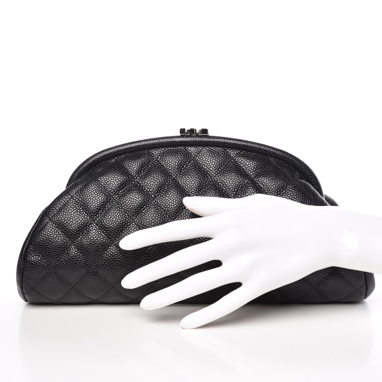 Chanel Caviar Quilted Timeless Clutch Black 2 of 9
