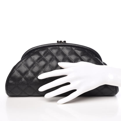 Chanel Caviar Quilted Timeless Clutch Black 2 of 9