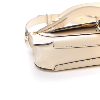 Chloe Shiny Calfskin Small Marcie Saddle Shoulder Bag Cream 7 of 9