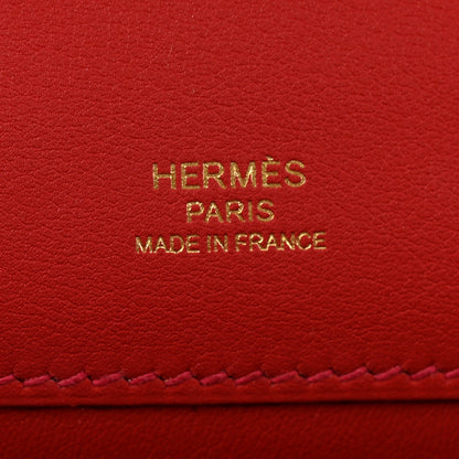 Hermes Swift Kelly Cut Clutch Pochette Vermillion 6 of 10