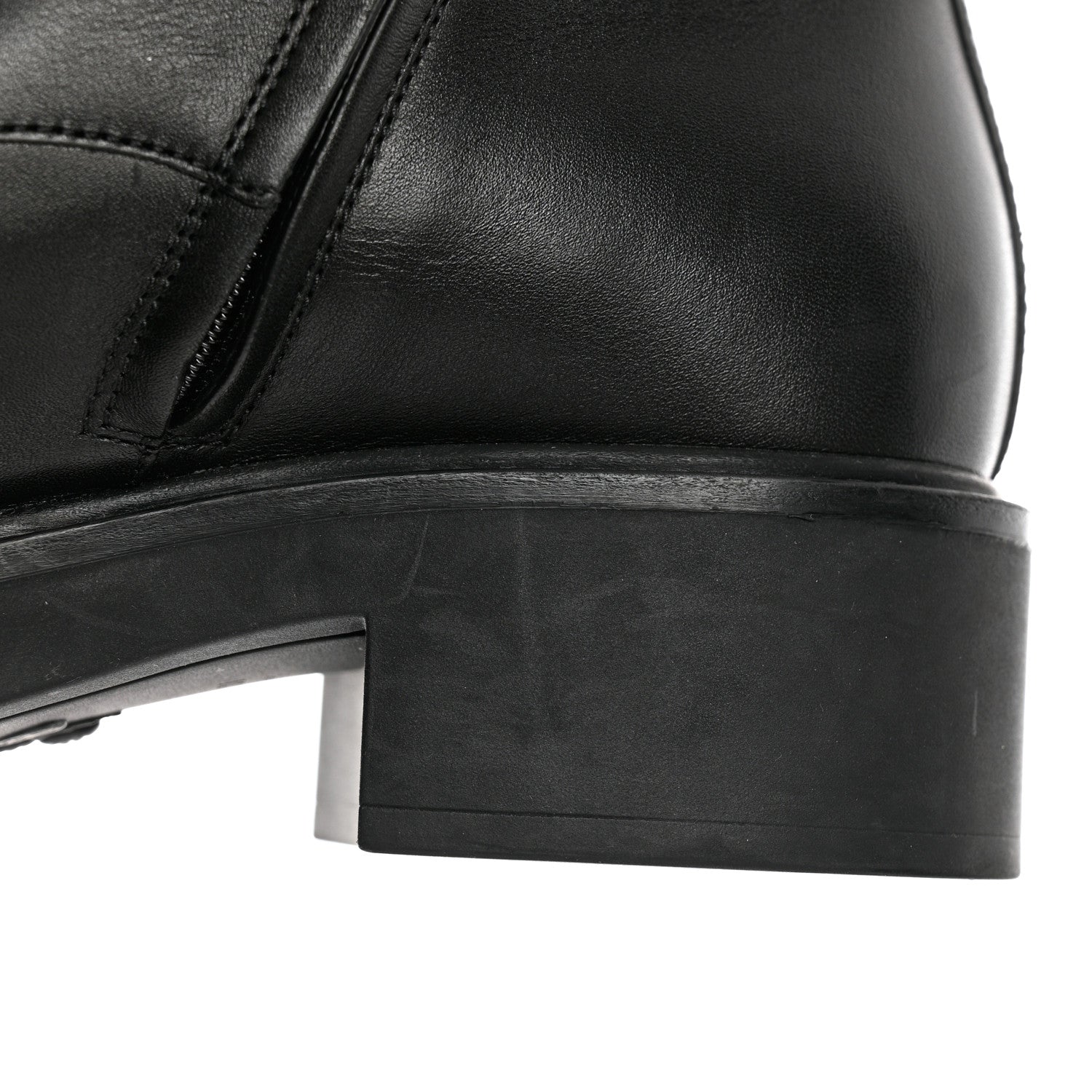 Gucci Flores Calfskin Nappa Matelasse GG 40mm Ankle Boots 37.5 Black 9 of 11